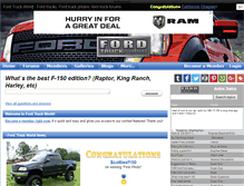 Tablet Screenshot of fordtruckworld.com